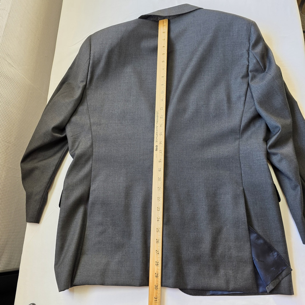 Quiet Luxury Hickey Freeman Beacon Blazer Men 42R Gray Wool USA Made Sport Coat - Picture 15 of 16
